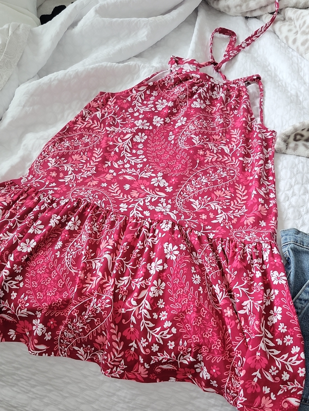 LOFT Floral Halter Dress